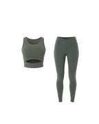 The Edgy Vibe Leggings in Olive