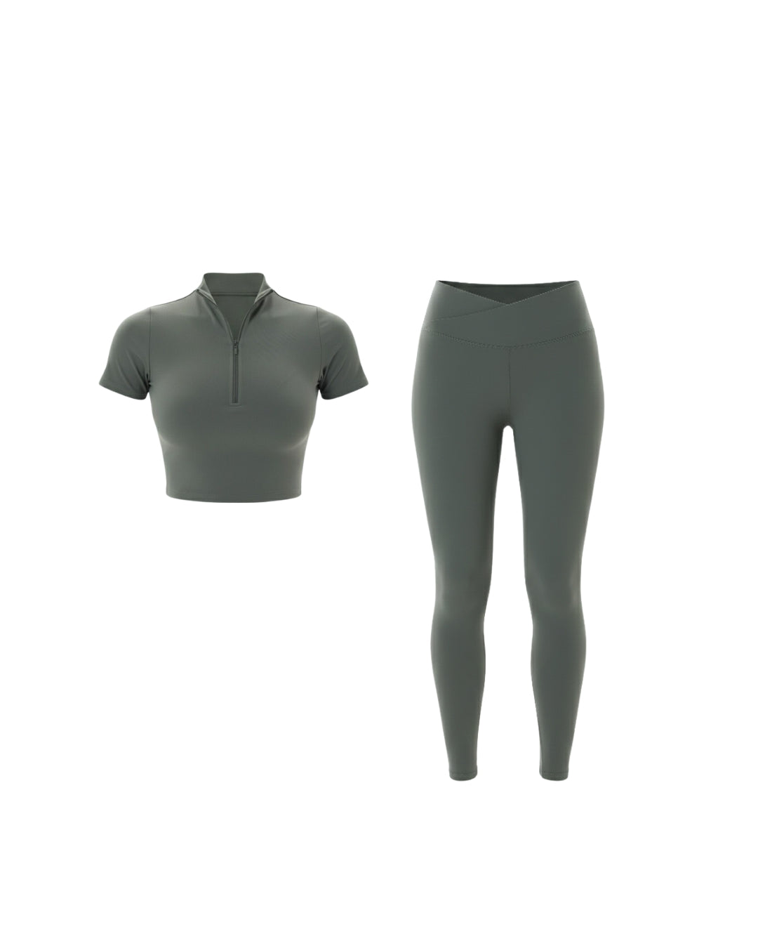 The Zip Vibe Leggings Bundle in Olive