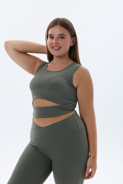 Image of The Cutting Edge Top in Olive