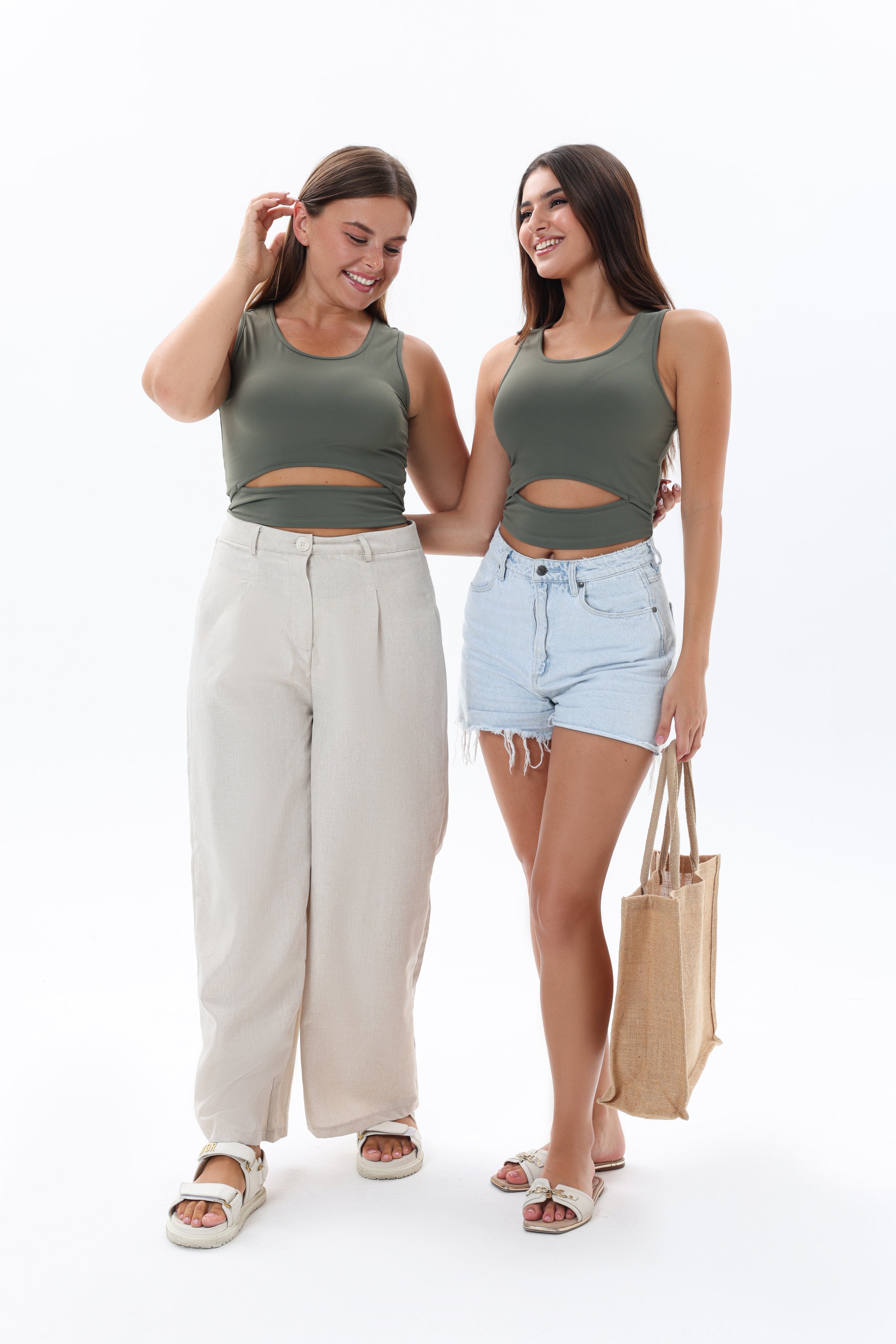 The Cutting Edge Top in Olive