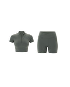 The Zip Vibe Shorts in Olive