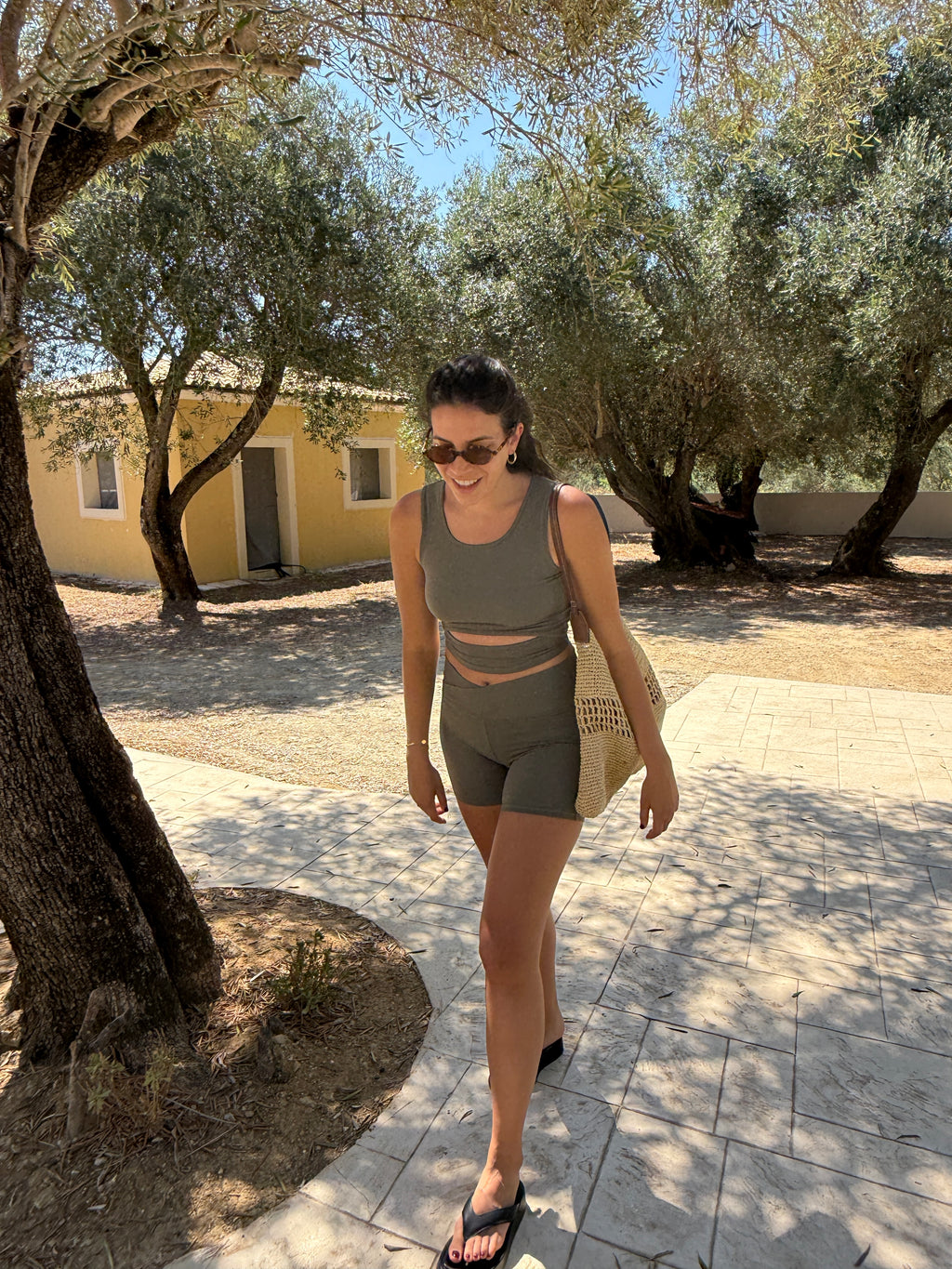 The Edgy Vibe Shorts in Olive