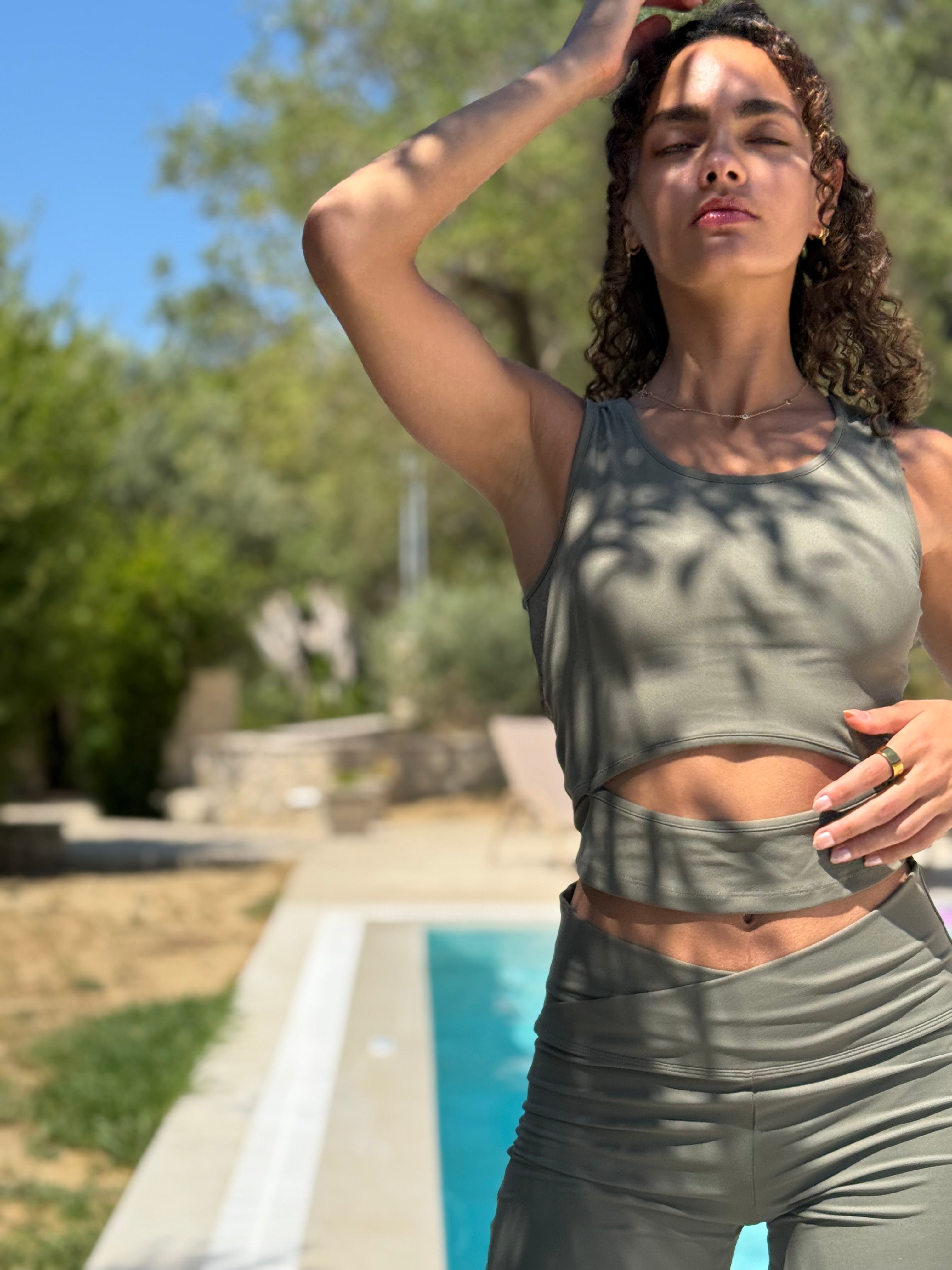 The Edgy Vibe Shorts in Olive