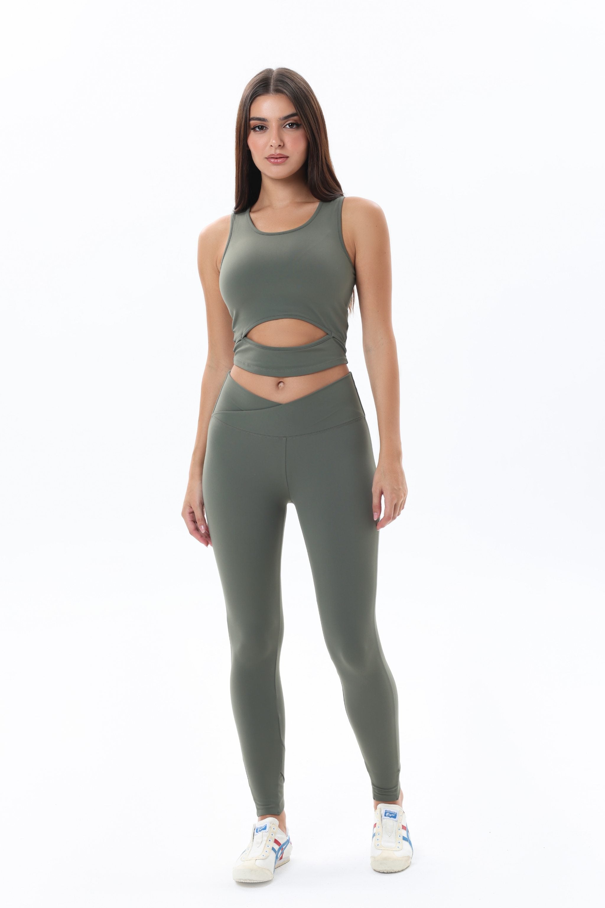The Zip Vibe Leggings Bundle in Olive